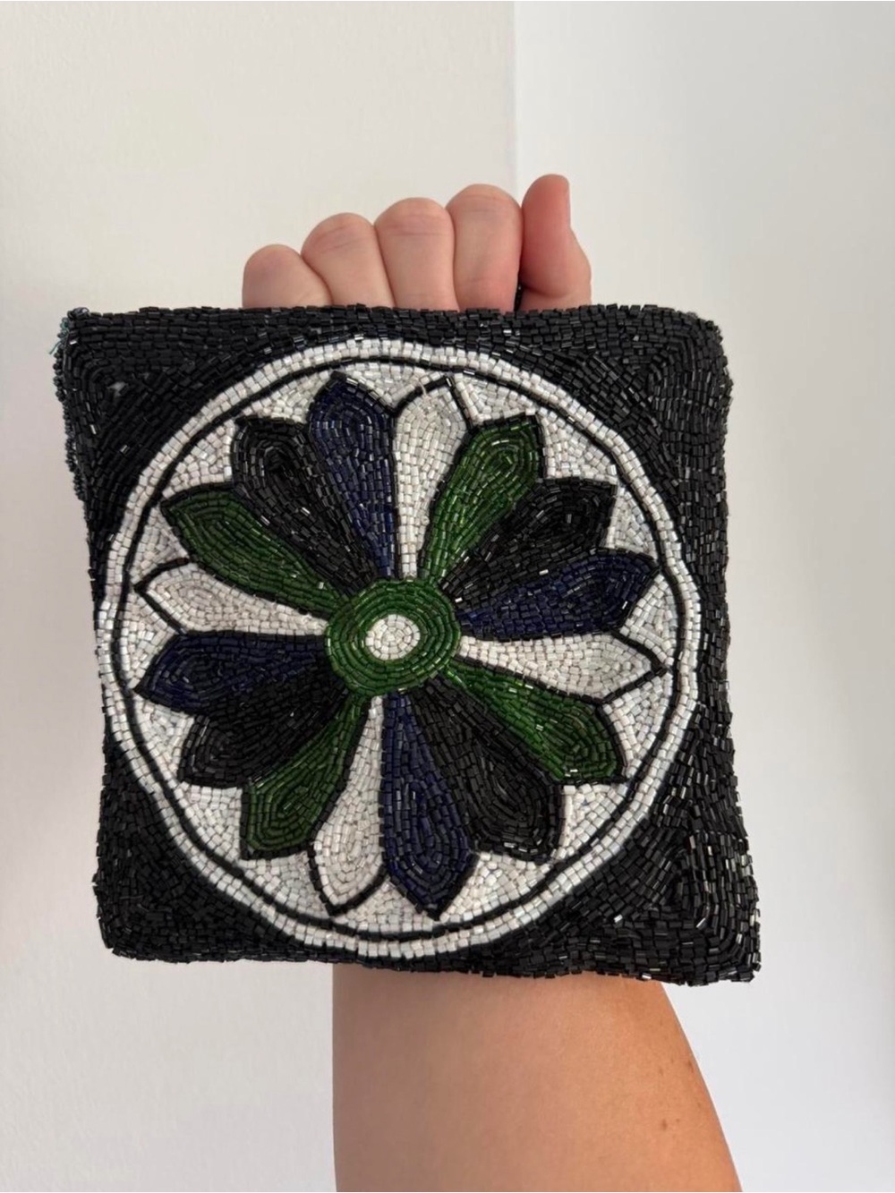 Vintage Beaded Floral Handbag